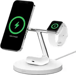 Krëfel BoostCharge Pro 3-in-1 draadloze lader met MagSafe - Wit aanbieding