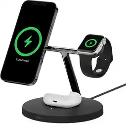Krëfel BoostCharge Pro 3-in-1 draadloze lader met MagSafe - Zwart aanbieding