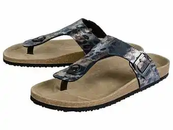 Lidl ESMARA® Slippers of teenslippers met flexibele loopzool (37, teenslipper/zwart) aanbieding