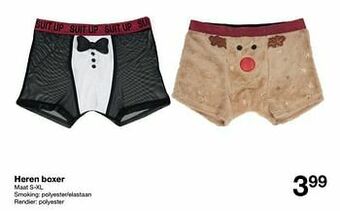 Zeeman Heren boxer aanbieding