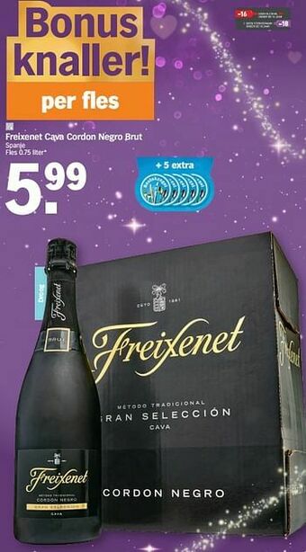 Albert Heijn Freixenet cava cordon negro brut aanbieding