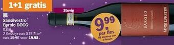 Albert Heijn Sansilvestro barolo docg italië aanbieding