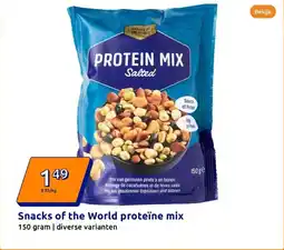 Action Snacks of the World proteïne mix aanbieding