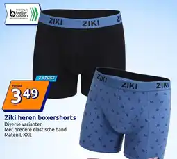 Action Ziki heren boxershorts aanbieding