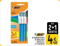 Cora 3 balpennen 4 kleuren Medium aanbieding