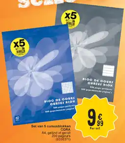 Cora Set van 5 cursusblokken cora aanbieding