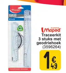 Cora Traceerkit 3 stuks met geodriehoek aanbieding