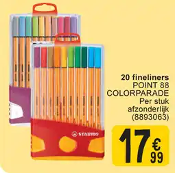 Cora 20 fineliners aanbieding