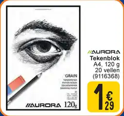 Cora Aurora tekenblok A4 aanbieding