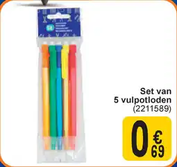 Cora Set van 5 vulpotloden aanbieding