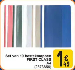 Cora Set van 10 bestekmappen first class A4 aanbieding