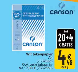 Cora Wit tekenpapier A4 aanbieding