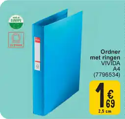 Cora Ordner met ringen vivida A4 aanbieding
