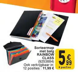 Cora Sorteermap met balg rainbow class aanbieding