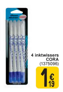 Cora 4 inktwissers cora aanbieding