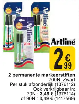 Cora 2 permanente markeerstiften aanbieding