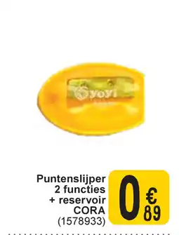 Cora Puntenslijper 2 functies + reservoir cora aanbieding
