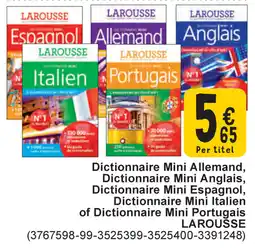 Cora Dictionnaire Mini Allemand aanbieding