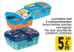 Cora Lunchbox met 3 compartimenten aanbieding