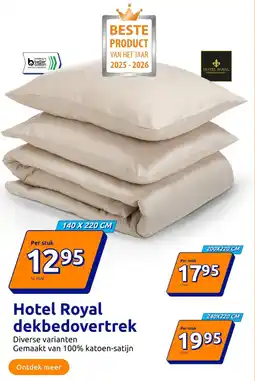 Action Hotel Royal dekbedovertrek 240X220 СМ aanbieding