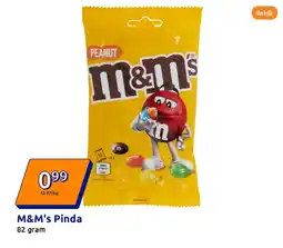 Action M&M's Pinda 82 gram aanbieding