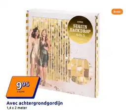 Action Avec achtergrondgordijn 1,4 x 2 meter aanbieding