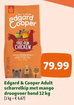Maxi Zoo Edgard & Cooper Adult scharrelkip met mango droogvoer hond 12 kg aanbieding