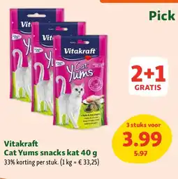 Maxi Zoo Vitakraft Cat Yums snacks kat 40 g aanbieding