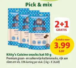 Maxi Zoo Kitty's Cuisine snacks kat 50 g aanbieding