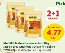 Maxi Zoo MultiFit Naturelle snacks kat 50 g aanbieding