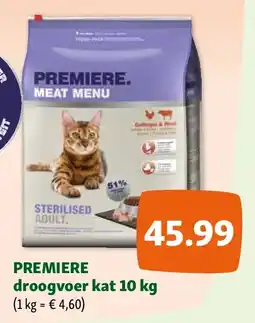 Maxi Zoo PREMIERE droogvoer kat 10 kg aanbieding