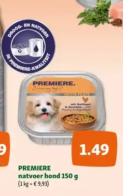 Maxi Zoo PREMIERE natvoer hond 150 g aanbieding