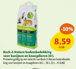Maxi Zoo Back-2-Nature bodembedekking voor konijnen en knaagdieren 10 L aanbieding
