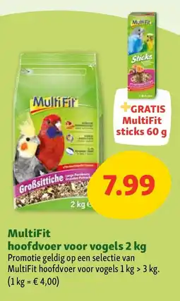 Maxi Zoo MultiFit hoofdvoer voor vogels 2 kg aanbieding