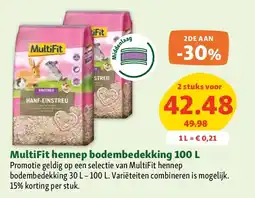 Maxi Zoo MultiFit hennep bodembedekking 100 L aanbieding
