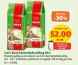 Maxi Zoo Cat's Best kattenbakvulling 40 L aanbieding