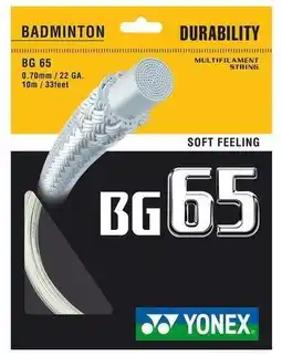 Decathlon YONEX BG 65 Set badmintonsnaar aanbieding