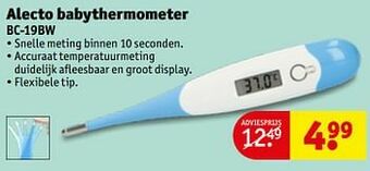 Kruidvat Alecto babythermometer bc-19bw aanbieding
