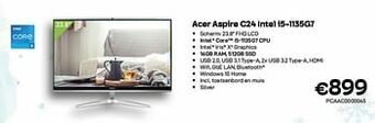 CompuDeals Acer aspire c24 intel i5-1135g7 aanbieding