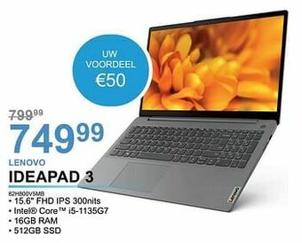VCD Lenovo ideapad 3 aanbieding