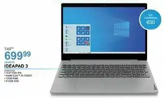 VCD Lenovo ideapad 3 aanbieding