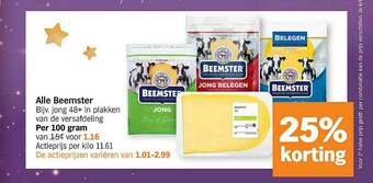 Albert Heijn Alle Beemster aanbieding