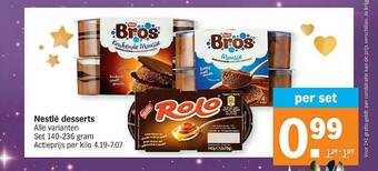Albert Heijn Nestlé Desserts aanbieding