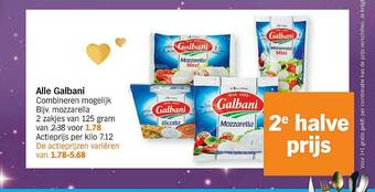 Albert Heijn Alle Galbani aanbieding