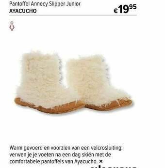 AS Adventure Pantoffel Annecy Slipper Junior Ayacucho aanbieding