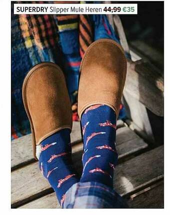 Superdry Slipper Mule Heren