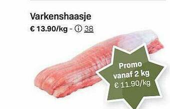 Buurtslagers Varkenshaasje aanbieding