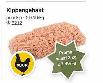 Buurtslagers Kippengehakt aanbieding