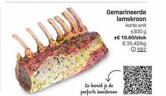 Gemarineerde Lamskroon