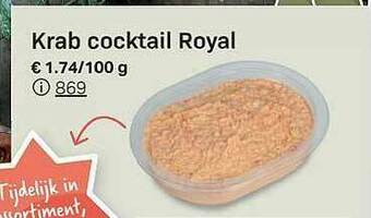 Buurtslagers Krab Cocktail Royal aanbieding
